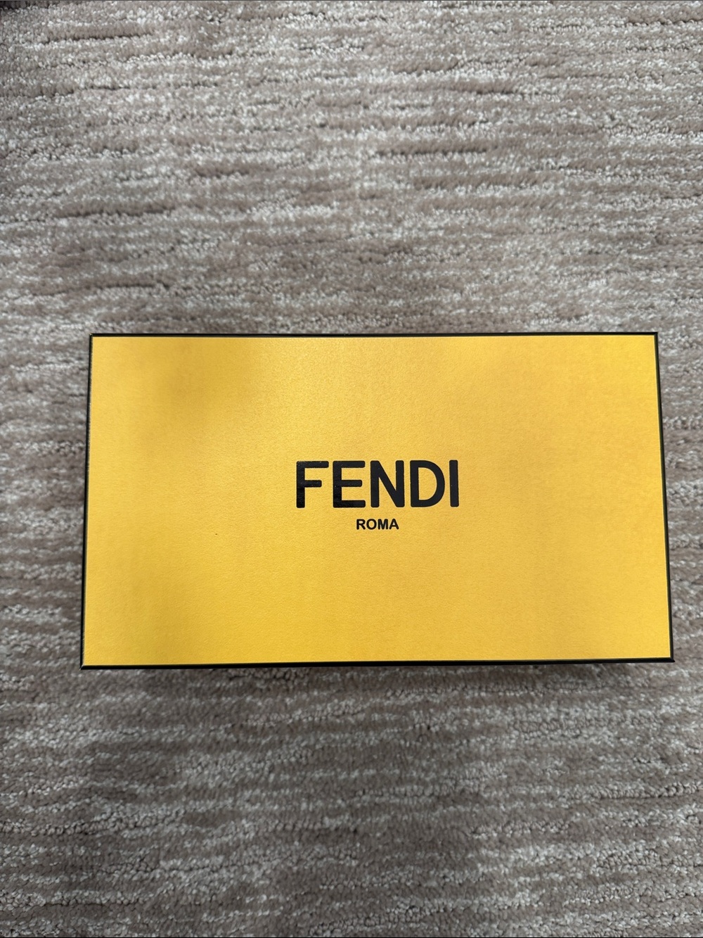 Fendi Yellow Logo Sunglasses Box